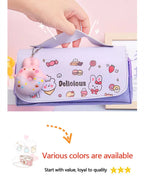 Cute Decompression Pencil Case Large Capacity Storage Bag Back to School Supplies Kawaii Korean Stationery Pen Cases
