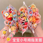 Children's Rubber Band Does Not Hurt The Hair Elastic Girl Head Rope Small Tie Hair Chirp Scrunchies Headdress Baby Accessories