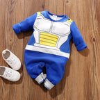 Baby Girl Boy Costume Anime Clothes Newborn Romper Infant Luffy Akatsuki Vegeta Cosplay Jumpsuit Toddler Halloween Costume 0-18M