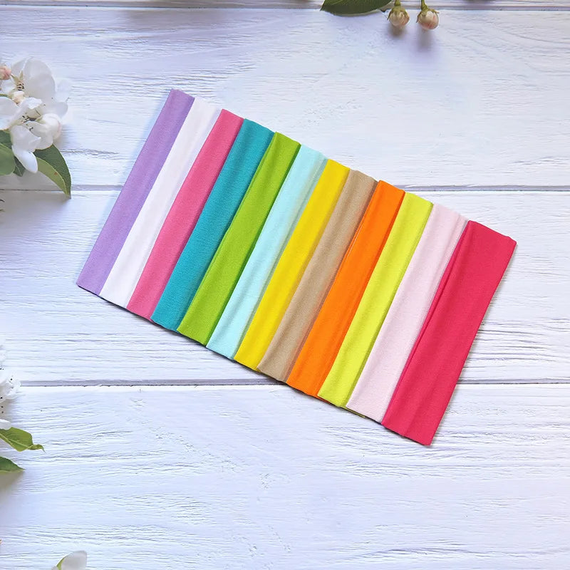 10PCS Women'S Elastic Headbands, Made of Woven Polyester, Non-Slip, Sweat-Absorbing, Suitable for Yoga, Running, And Sports