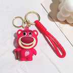 Disney Toy Story Figure Keyring Woody Buzz Alien Smarty Pants Car Keychain Cute Doll Pendant Birthday Christmas Gift for Kids