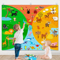Farm Animals Felt Story Busy Board 4-in-1 Learning Activity Set