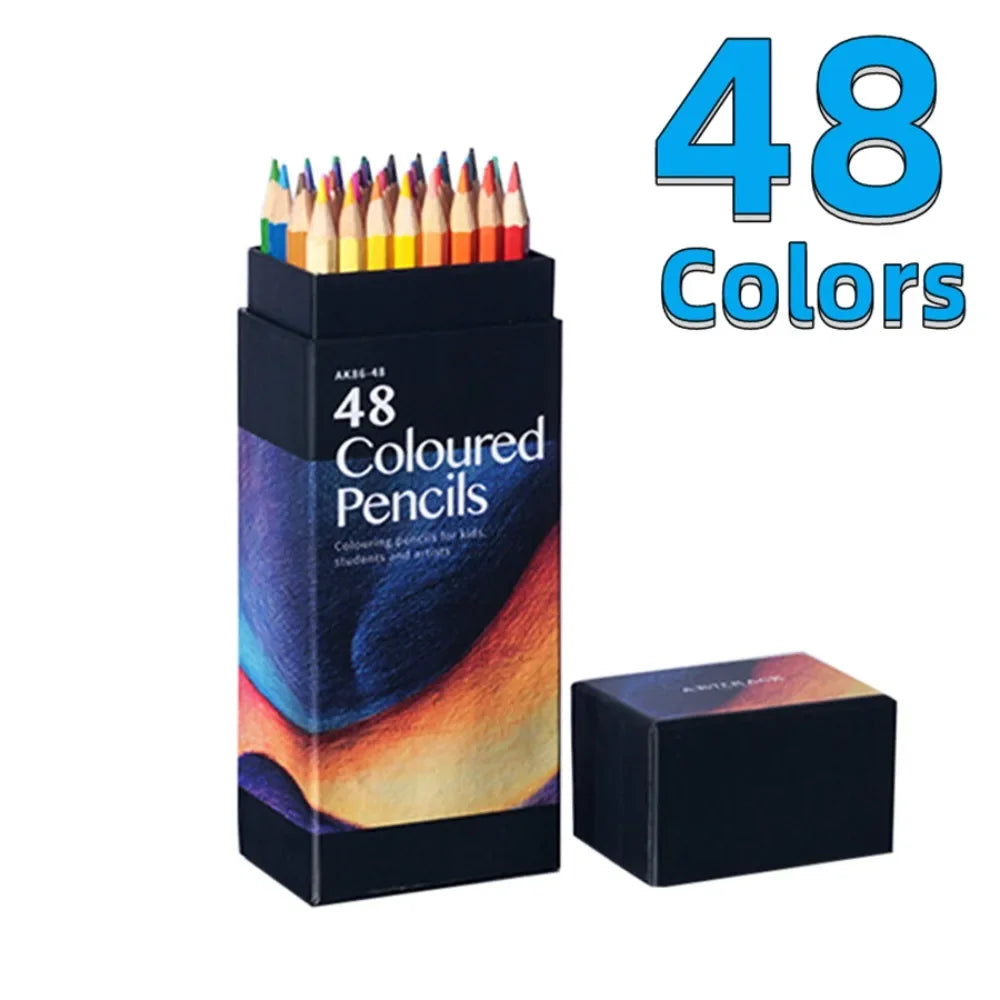 12 Color Oily Colored Pencils Set for Drawing and Sketching