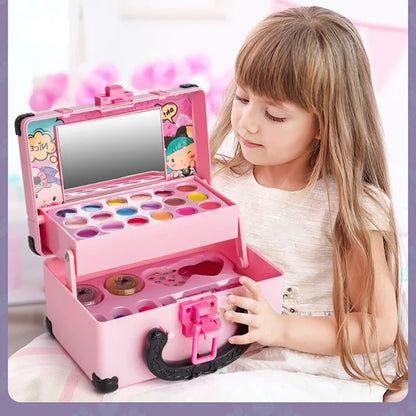 Children Makeup Cosmetics Pretend Playing Princess Kit