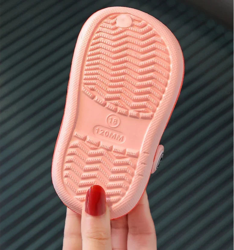 Summer Children Garden Clogs Shoes Boys&Girls Beach Sandal Kids Lightweight Breathable Cute Cartoon Slip Baby Slippers