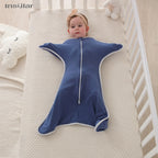 Insular Newborn Baby Girl Boy Anti-Startle Cotton Baby Wrap Receiving Swaddling Blanket
