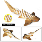 Oenux Ocean Life Animals Whale Dolphin Basking Shark Narwhal Tropical Fish Model Action Figures PVC Education Toy Kids Gift