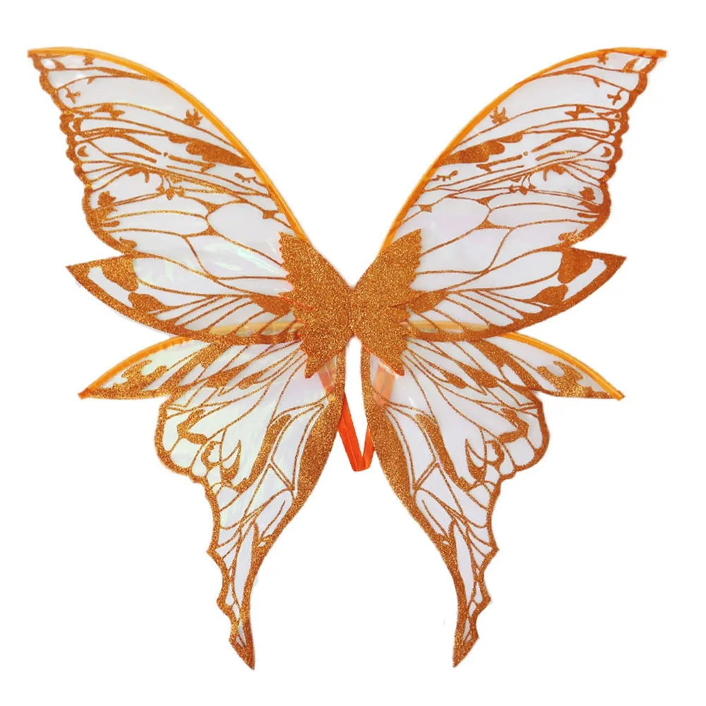 Magical Adults Fairy Wings Girls Sparkling Angel Wings  Costume Wings for Halloween Costume Dress up Party Favor Christmas Gift