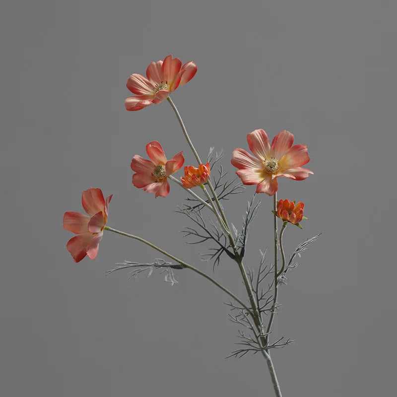 Pastoral Chrysanthemum Cosmos Branch Artificial Flowers Daisy Gesang Floral Wedding Party Vase Home Decor Ornaments Photo Props