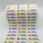 Waterproof Tag Self-adhesive Baby Name Sticker Custom Personalized Kindergarten Hebrew Label For Children School Stationery