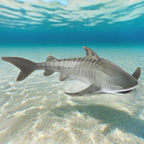 Oenux Ocean Life Animals Whale Dolphin Basking Shark Narwhal Tropical Fish Model Action Figures PVC Education Toy Kids Gift