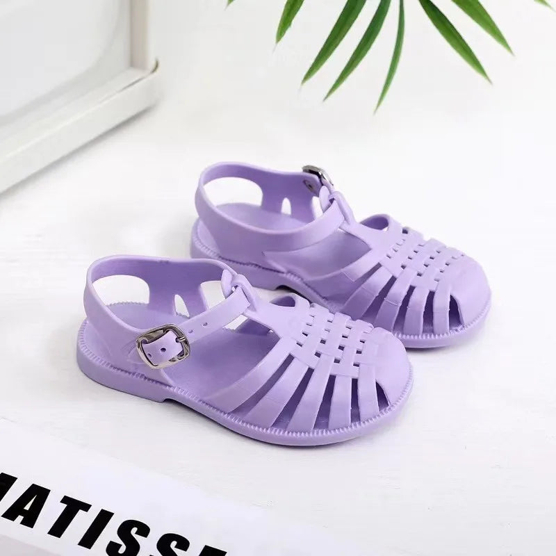 Kids Beach Shoes Soft Non Slip Summer Jelly Sandals