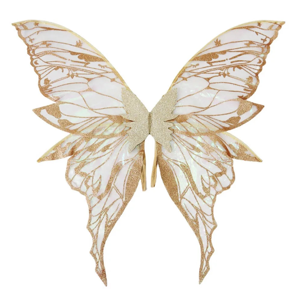 Magical Adults Fairy Wings Girls Sparkling Angel Wings  Costume Wings for Halloween Costume Dress up Party Favor Christmas Gift