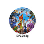 NEW Zootopia Party Favor Zootopia 2 Birthday Decoration Judy Nick Gary Party Supplies Zootropolis Coil Notebook Box Bag Card Kid