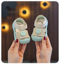 Baby First Walker Sandals Closed Toe Summer Shoes for Toddlers