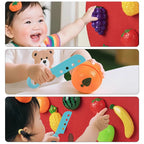 Baby Felt Board Play Food Toys Wall Sticker Fruits Vegetables Pretend Play Kitchen Games Fine Motor Skills Early Educational Toy