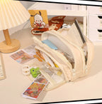 Large Capacity Simple and Versatile Japanese Pencil Case Stationery Box for Female Primary School Students, Junior High School S