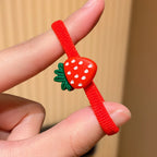 10pcs Multi-Color Strawberry Hair Ties Set Cute Design Girls Hair Accessories Enhances Daily Festive Styling Sweet Gift