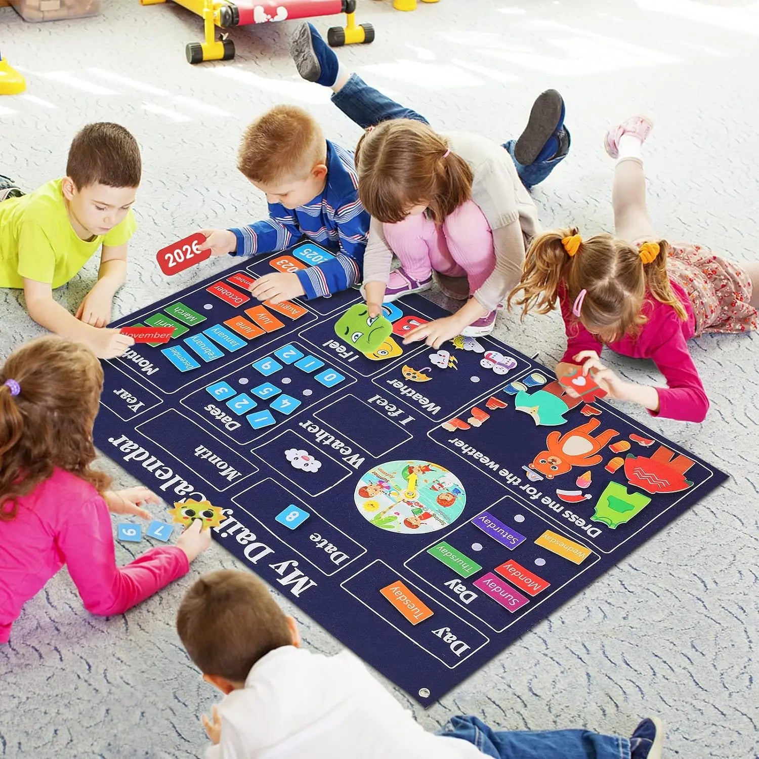 Farm Animals Felt Story Busy Board 4-in-1 Learning Activity Set