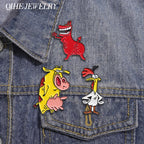 Cartoon Children Animated Brooch Enamel Pins Custom Anime Character Role Brooch Lapel Badge Funny Accessory Gifts for Friends