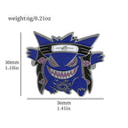 Gengar Cartoon Brooches Anime Enamel Lapel Pins for Backpack Accessories Fans Collection Brooches Jewelry Gift