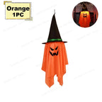 LED Flying Witch Hats Halloween Decorations Hanging Ghost Lights Glowing Wizard Lamp for Bar Party Dress Up