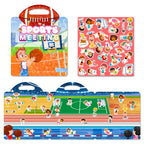 Hot New Children Scene Stickers DIY Hand-on Puzzle Sticker Books Reusable Cartoon Animal Learning Cognition Toys for Kids Gift