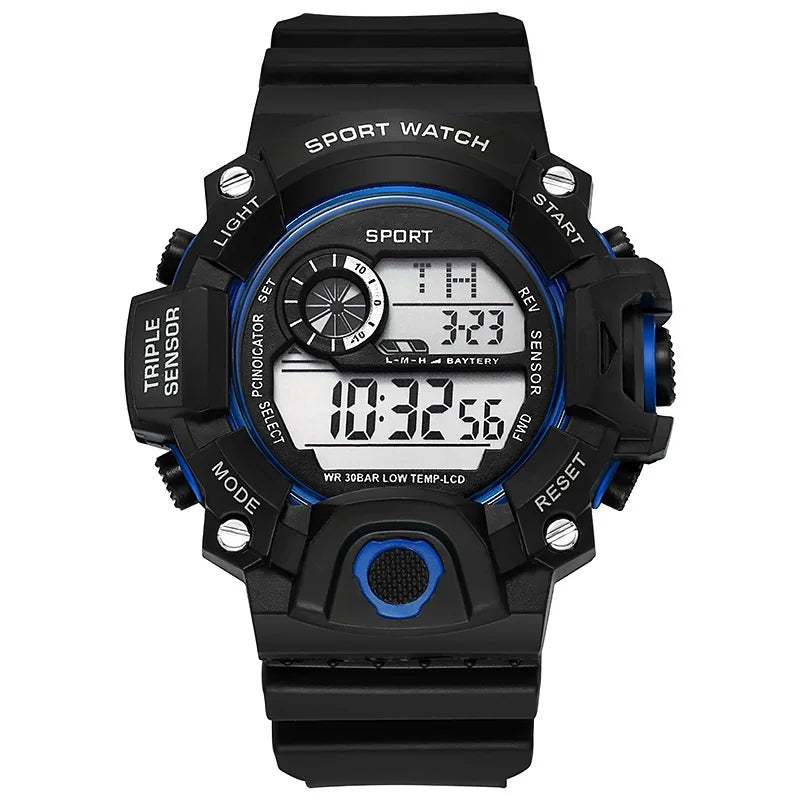 Men’s Digital Sports Watch – Waterproof Multifunction Military Watch