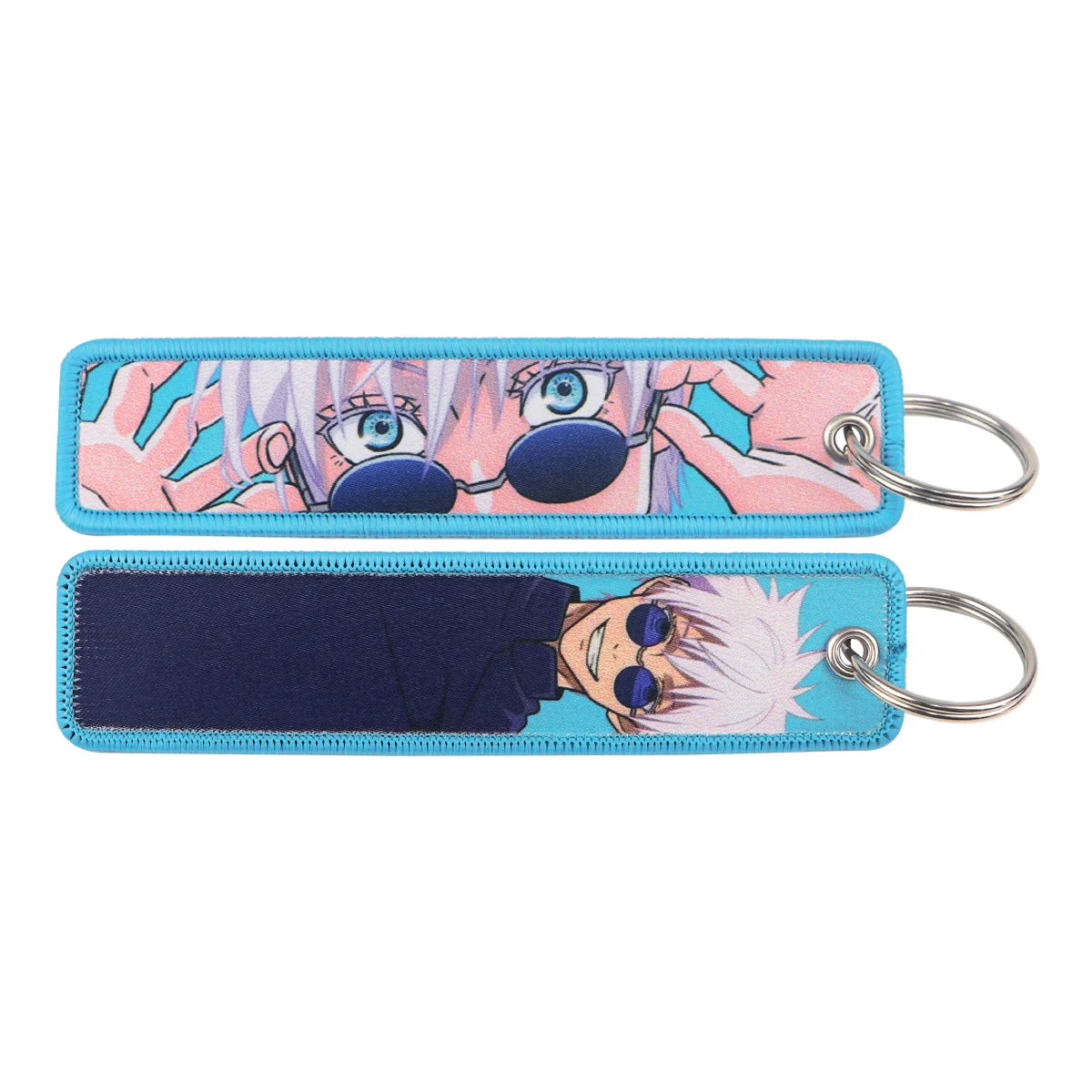 Anime Embroidery Keychain – Manga Key Fob & Car Keyring Accessory