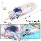 Oenux Marine Molluscs Model Simulation Squid Octopus Growth Cycle Action Figure Sealife Animals Education Collection Kids Toy