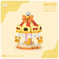 NEW Amusement Park Carousel Pirate Ship Ferris Wheel Halloween Game Street View Building Blocks Kit Girl Bricks Model Toy