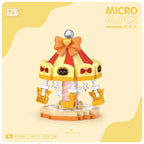 NEW Amusement Park Carousel Pirate Ship Ferris Wheel Halloween Game Street View Building Blocks Kit Girl Bricks Model Toy