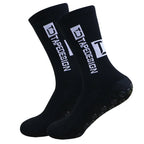 1 Pair Non Slip Soccer Socks Men Non Skid Grip Football Basketball Sport Cycling Socks 2025 New