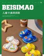 Kids Summer Hole Sandals Soft Cartoon Beach Shoes for Children