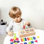 Wooden Geometric Solids Sorting Toy for Kids