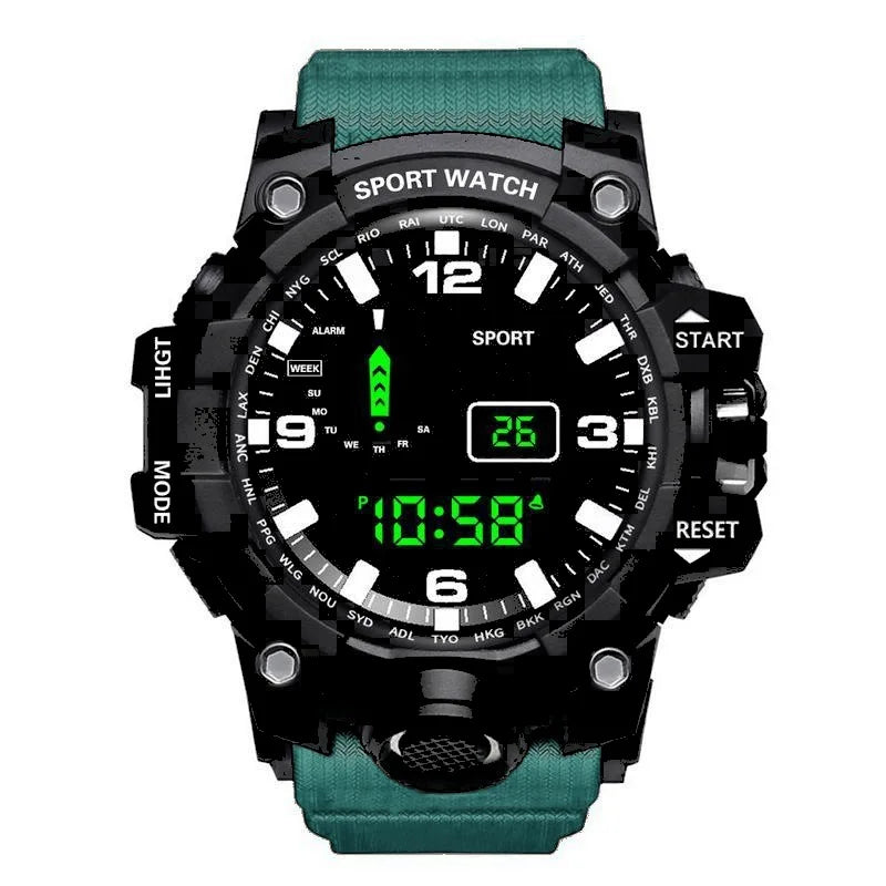 Men’s Digital Sports Watch – Waterproof Multifunction Military Watch