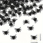 100/50pcs Realistic Spider Christmas Halloween Decoration Plastic Mini Spider Black Scary Spider Prank Haunted House Decorations