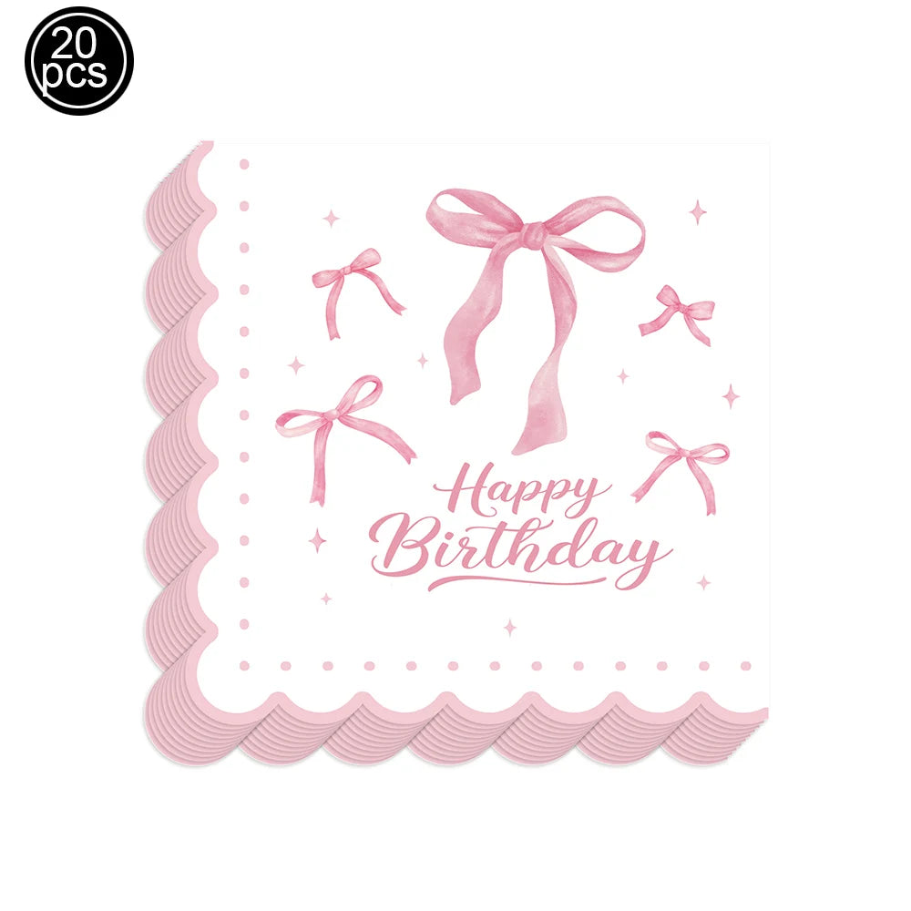 Pink Bow Cupcake Liners Coquette Bow Cupcake Wrappers Baking Cups for Baby Shower Wedding Bridal Showers Birthday Party Decors