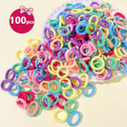 Sweet High-Elasticity Durable Hair Ties Gift Set for Girls - 100/400/800 Pack Cute Fashionable Hair Bands