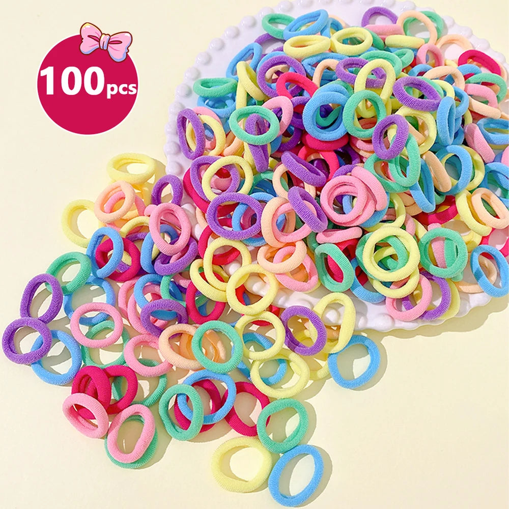 Sweet High-Elasticity Durable Hair Ties Gift Set for Girls - 100/400/800 Pack Cute Fashionable Hair Bands