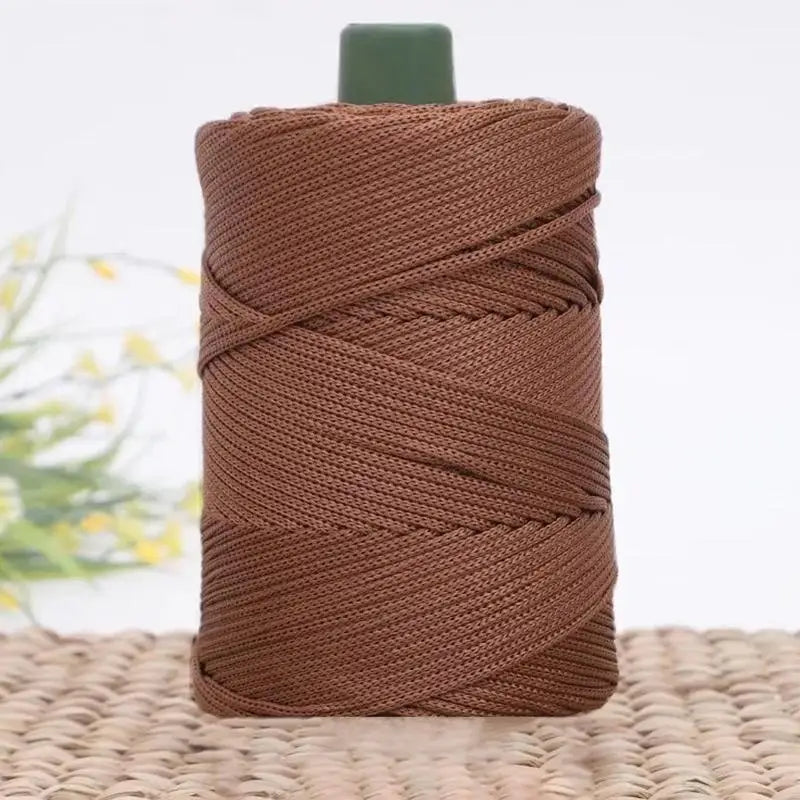 Summer Crochet Yarn Ice Rope 3mm Thread For Hand Knitting Bag Sun Hats Shoes Woven DIY Hook Cushion Silk Medium Thick About 200m