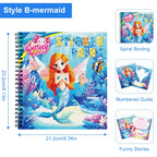 1/2PCS CutteeyFyry Sticker Book By Number Unicorn Stickers Paint Book For Kids Paint by Number Sticker Book Keep Kids Busy