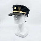JoJo's Bizarre Adventure Kujo Jotaro Cosplay Cap Unisex Adult Metal Badge Hat Prop