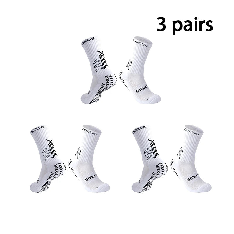1/2/3 Pairs Soccer Socks Gym Socks Football Socks Men Women Non-slip Elastic Sport Grip Socks Floor Yoga Socks Cycling Socks