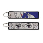 Anime Embroidery Keychain – Manga Key Fob & Car Keyring Accessory