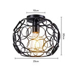Vintage Pendant Lamp Iron Frame Ceiling Lighting Paint Restaurant Teahouse Chandelier Indoor Wrought Metal Modern Pendant Lights