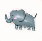 New Cartoon Animal Theme Foil Balloon Jungle Safari Forest Lion Rabbit Kids Birthday Decoration Supplies Elephant Giraffe Baloon