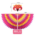 Animal Bird Wings+Mask Suit Stage Performance Peacock Owl Parrot Bird Felt Cape Halloween Bird Funny Party Cosplay Cloak