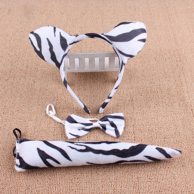 Anime Cute Animal Dress Cosplay Giraffe Frog Tiger Mouse Monkey Costumes Accessory Sweet Headwear Tail Bow Birthday Day Gifts