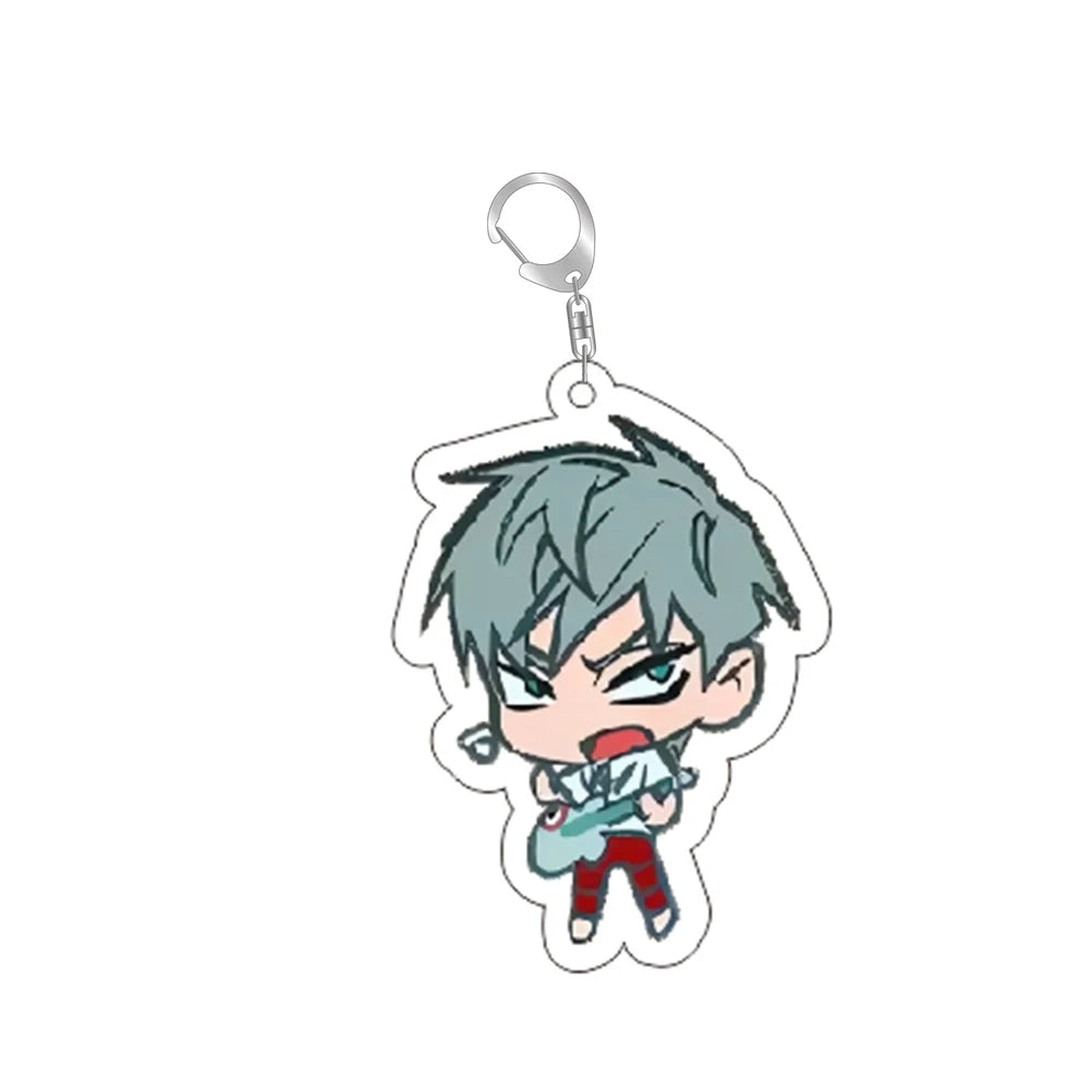 Anime Alien Stage Chibis Keychain Luka Ivan Till Mizi Hyuna Sua Key Ring Game Accessories  Backpack Pendant Prop Jewelry Gift